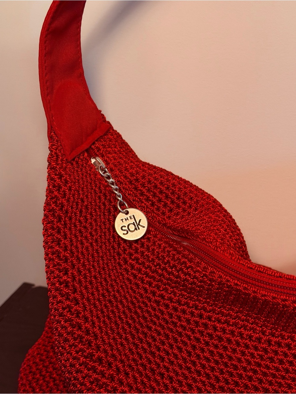 The Sak Red Crochet Shoulder Bag - Picture 5 of 6